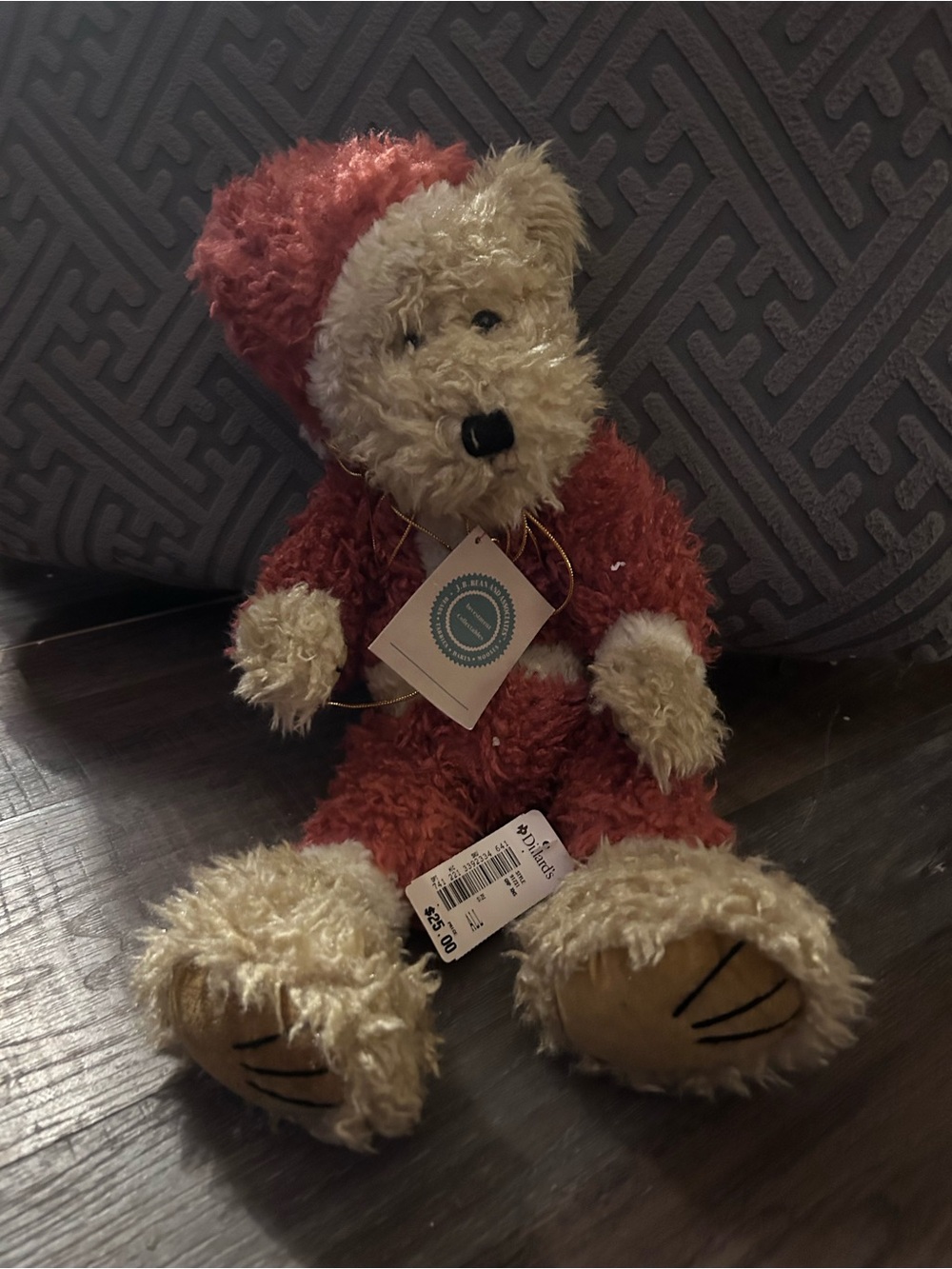 Boyd's Bears J.B. Bean Sandy Claus Plush Bear In Santa Suit Christmas 20"